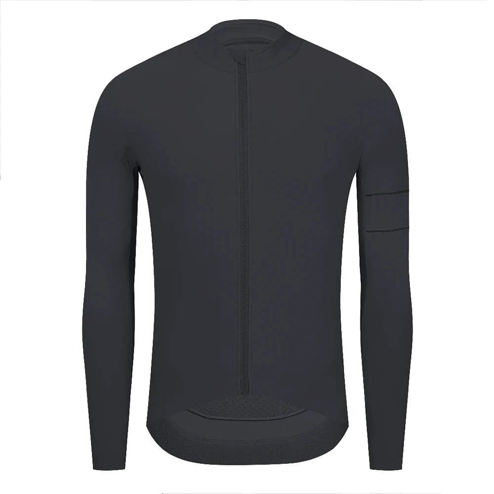 YKYWBIKE Autumn Men's Cycling Jersey Fleece Thermal Bike Jacket Bicycle Jersey MTB Road Bike Long Sleeve Bicycle Clothing-WAYBIKER