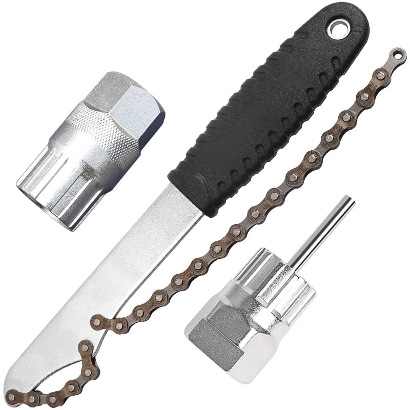 Lebycle Bicycle Cassette Flywheel Remover Sprocket Extractor Bike Upgrade Rotor Lockring Removal Wrench Chain Whip Repair Tools-WAYBIKER