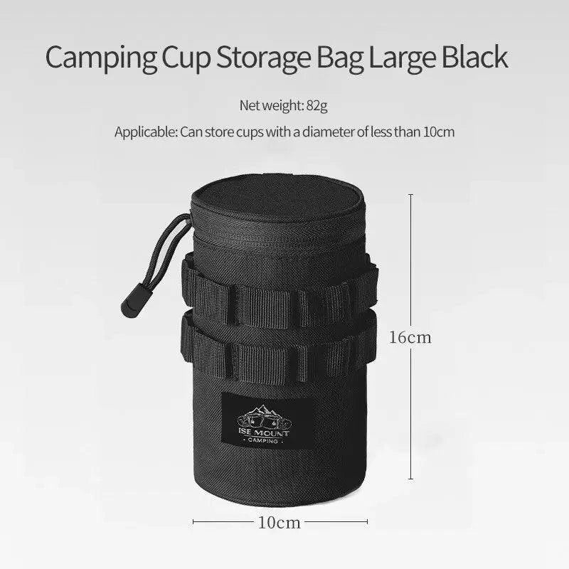 Outdoor Camping Water Cup Storage Bag Tactical Multi-Functional Storage Bag 600D Oxford Cloth Portable Water Cup Protection Bag-WAYBIKER