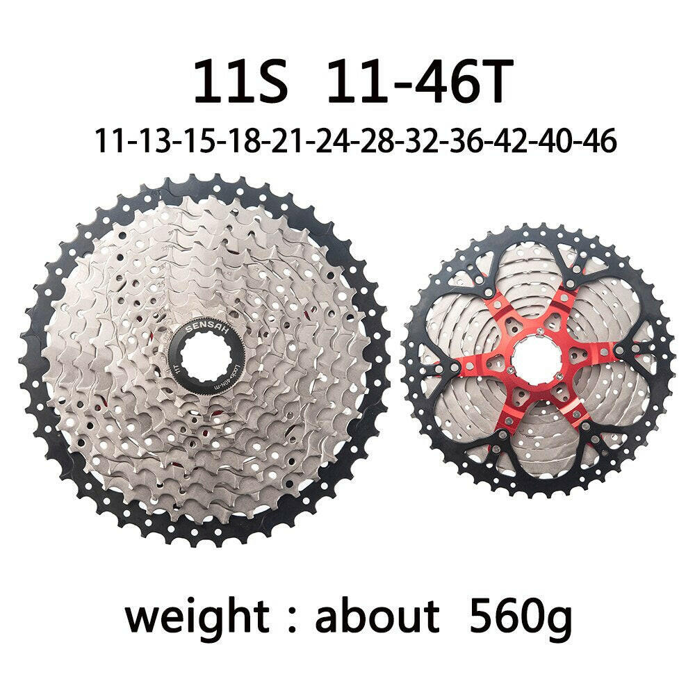 SENSAH Mountain Bike 8 9 10 11 12 Speed Velocidade Bicycle Cassette MTB Freewheel Sprocket 40T 42T 46T 50T 52T for HG HUB-WAYBIKER