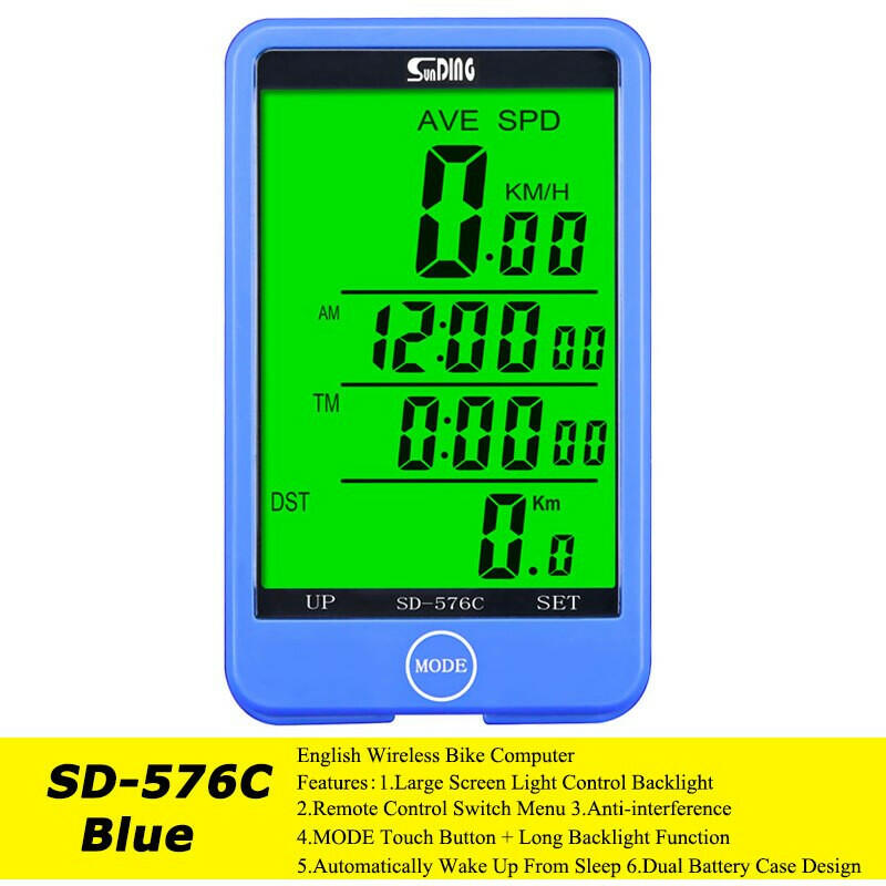 Sunding Wireless Cycling Computer Touch Screen Speedometer Bike Accessories Waterproof  Bicycle Odometer Thermometer Stopwatch-WAYBIKER