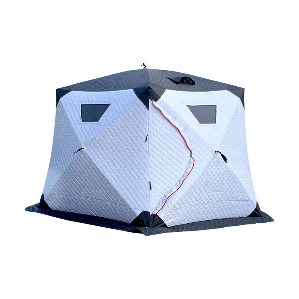 Outdoor Camping Ice Fishing Tent Insulated Thicken Quick Set Up Winter Fishing Tent for 5-8 People Camping Hiking Fishing-WAYBIKER