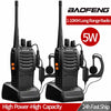 1/ 2PCS Baofeng BF-888S Walkie Talkie 888s UHF 5W 400-470MHz BF888s BF 888S H777 Long Range Two Way Radio For hunting hotel-WAYBIKER