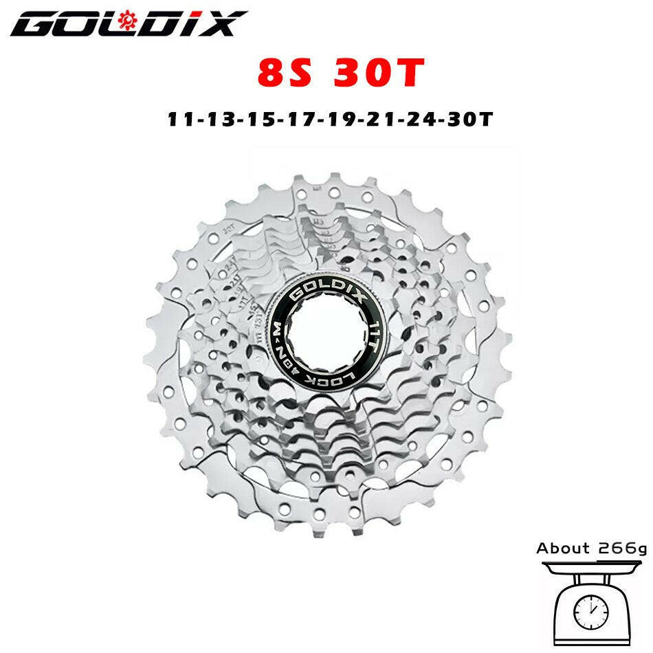 GOLDIX Road Bike 8 9 10 11 Speed Velocidade 11-25T/28T/32T/34T/36T Bicycle Cassette Freewheel MTB Sprocket for SHIMANO SRAM-WAYBIKER