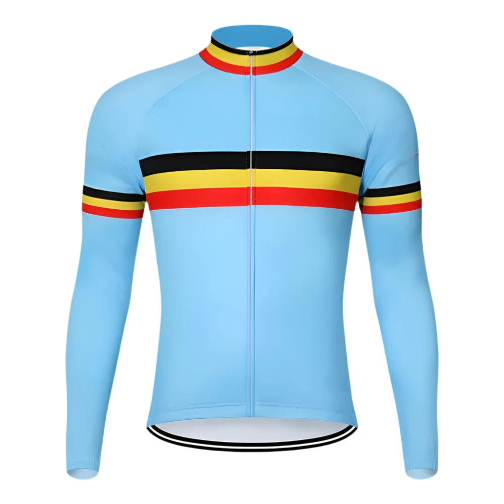 Team Cycling Jersey Long sleeve Man Bicycles Cycling  Thin Downhill Mtb Bicycle Winter Clothing-WAYBIKER