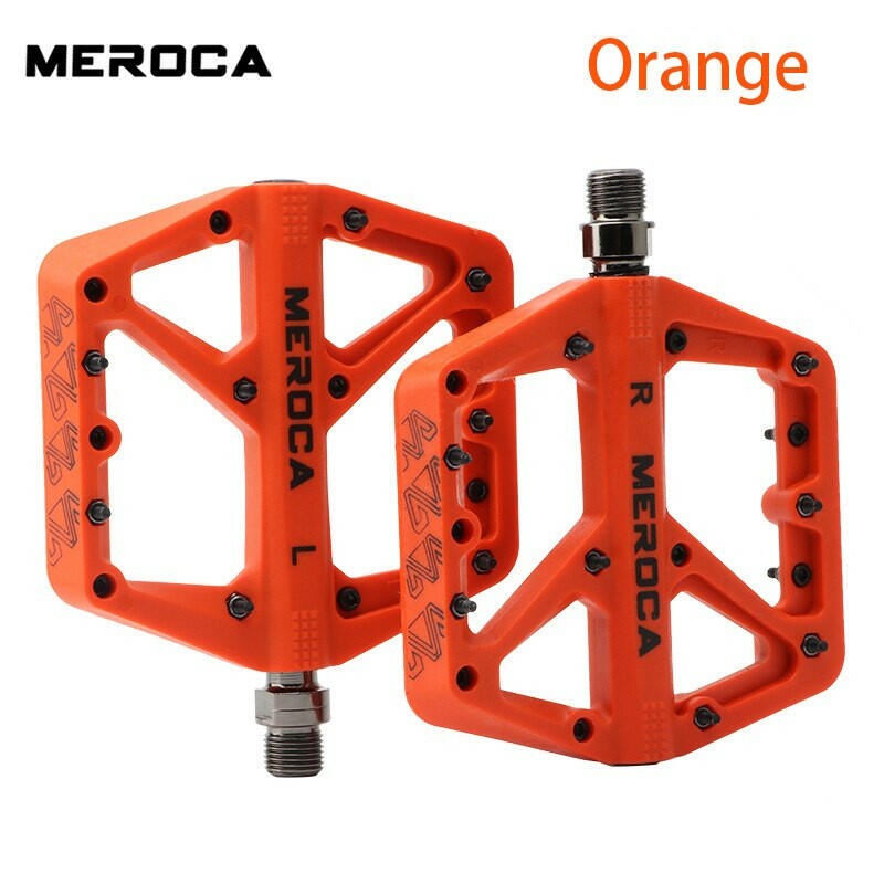 MEROCA Bicycle Pedal Mountain Bike Pedal Non-slip Nylon Ultralight Pedal for XC Off-road Bike-WAYBIKER