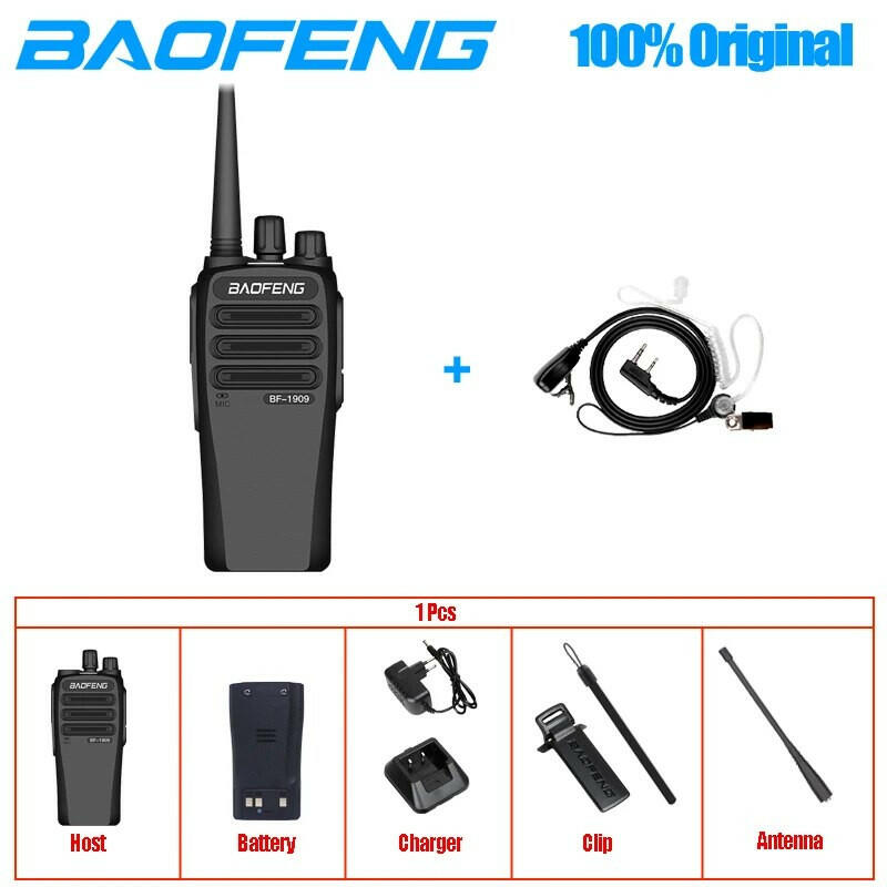 BaoFeng BF-1909 10Watts 3800mAh UHF 400-470MHz Walkie Talkie Long Range Portable Two Way Radio BF-888S Upgraded Version Station-WAYBIKER