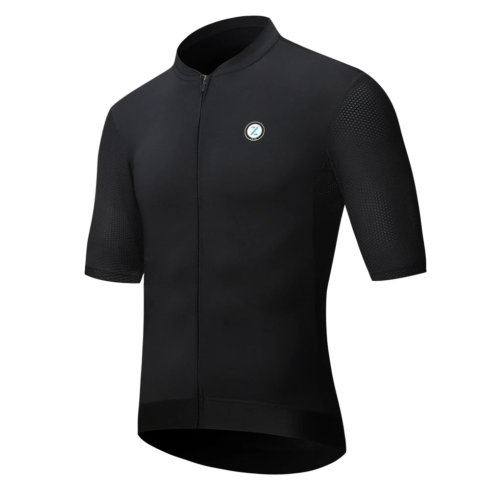 ZRSE Men's Cycling Jersey with Long Sleeve UPF 50+ Anti-UV Slim Fit Breathable Cycling Maillot Quick Dry MTB Road Cycling Shirt