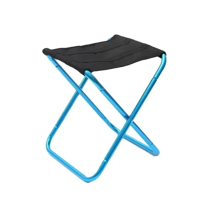 Outdoor Camping Chair Golden Aluminum Alloy Folding Chair With Bag Stool Seat Fishing Camping-WAYBIKER