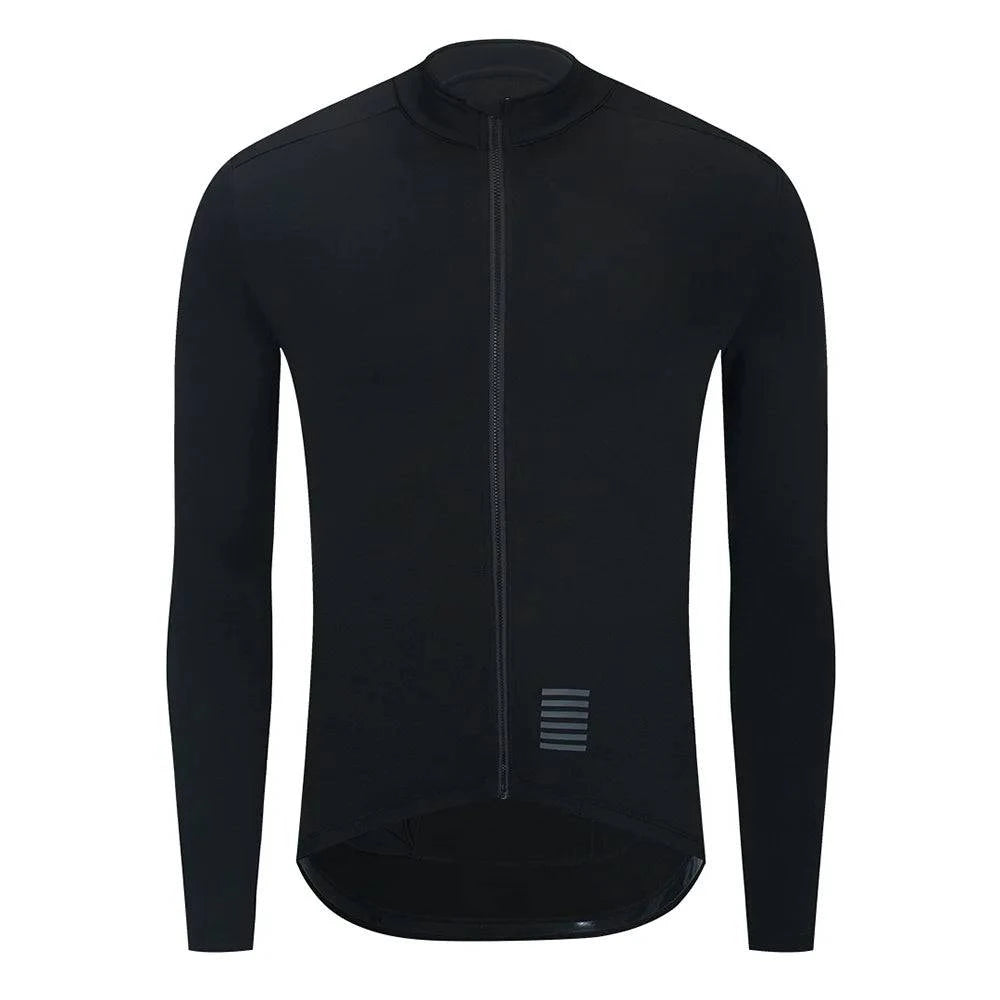 YKYWBIKE Winter Cycling Jersey Men Thermal Fleece Bicycle Jacket Long Sleeve Road Bike MTB Warm Cycling Clothing-WAYBIKER