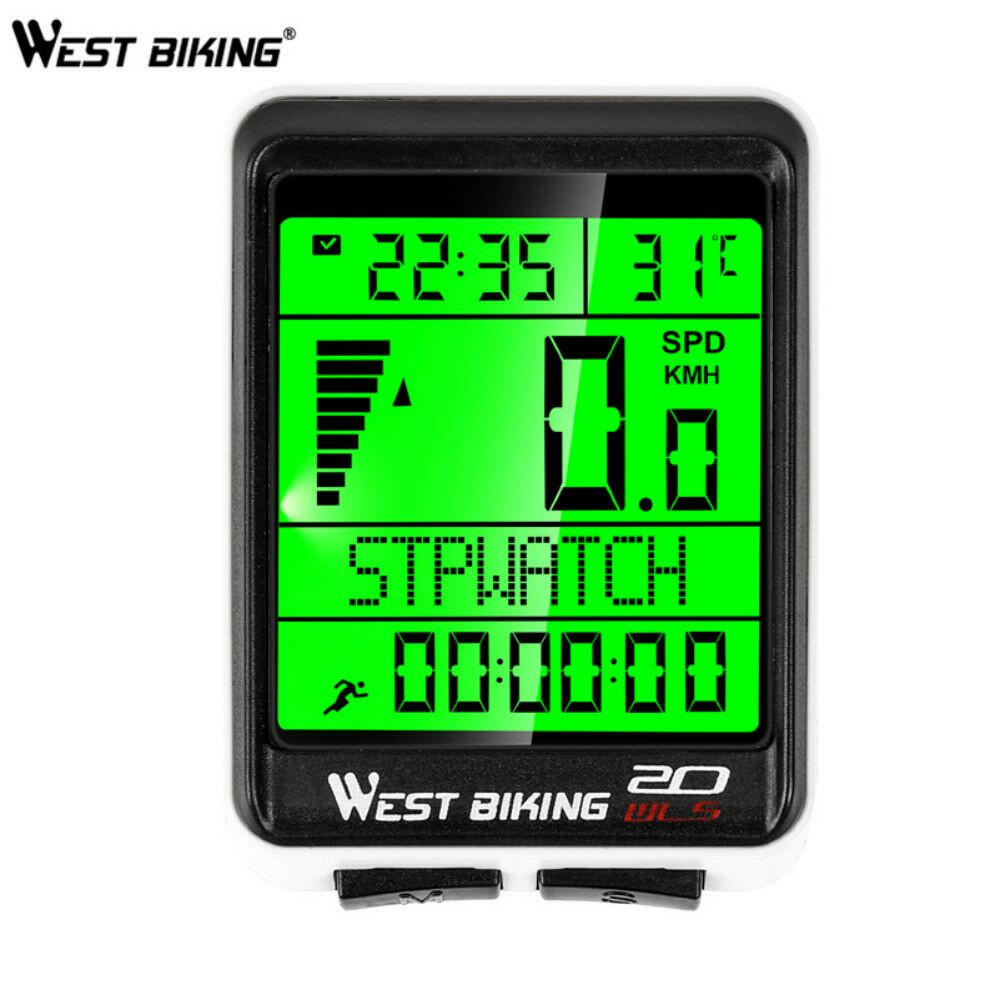WEST BIKING Bicycle Cycling Computer Wireless Wired Waterproof Digital Bike Speedometer Odometer with Backlight Bike Stopwatch-WAYBIKER