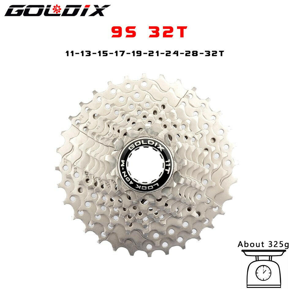 GOLDIX Road Bike 8 9 10 11 Speed Velocidade 11-25T/28T/32T/34T/36T Bicycle Cassette Freewheel MTB Sprocket for SHIMANO SRAM-WAYBIKER