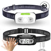 5 Modes Body Motion Sensor Headlight Mini USB Rechargeable Headlamp Camping Flashlight Head Light Lamp Waterproof For Outdoor-WAYBIKER