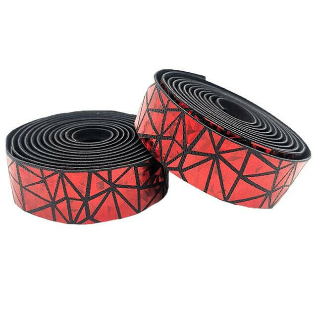 Road Bike Colorful Reflective Handlebar Bar Tape Non-Slip Breathable Sweat-Absorbing Shock-Wrapping Tapes EVA+PU Handlebars Tape-WAYBIKER