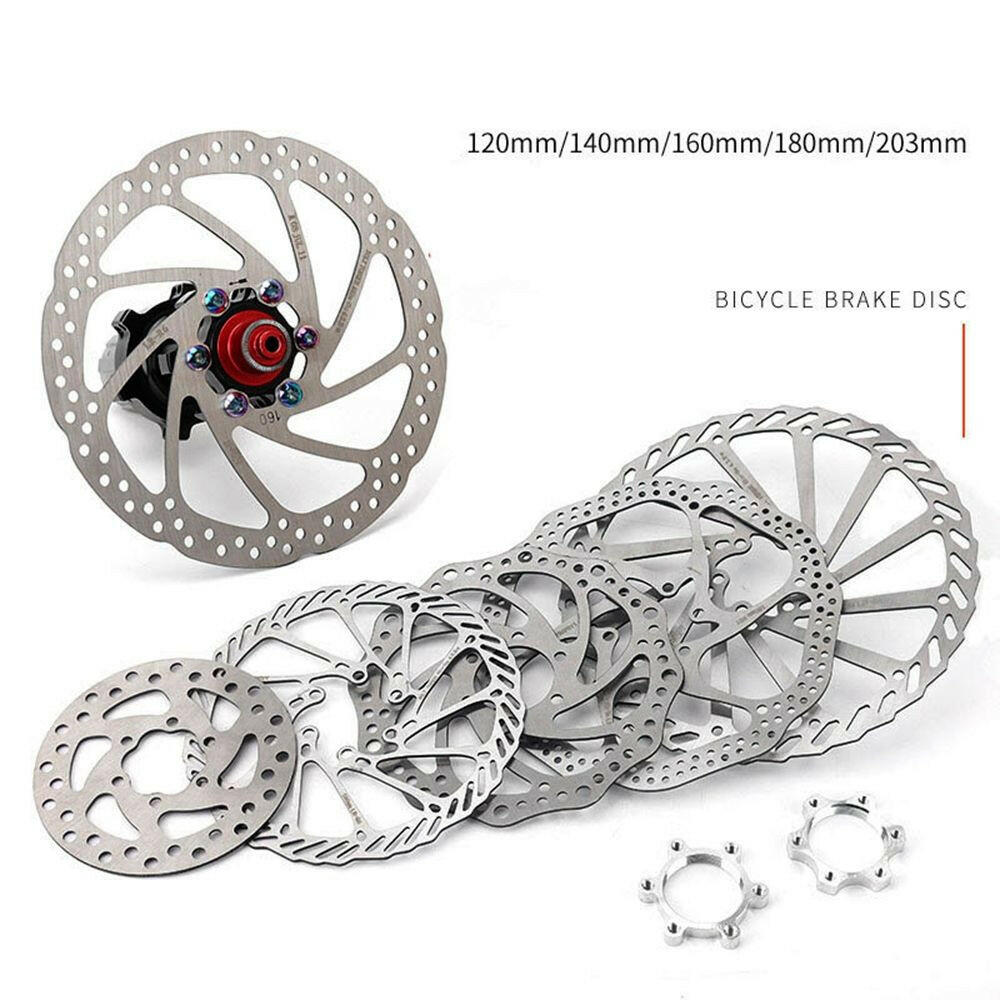 Stainless Steel Rotor Disc Brake 203mm/180mm/160mm/140mm 6 Inches For MTB Mountain Road Cruiser Bike Bicycle Parts-WAYBIKER
