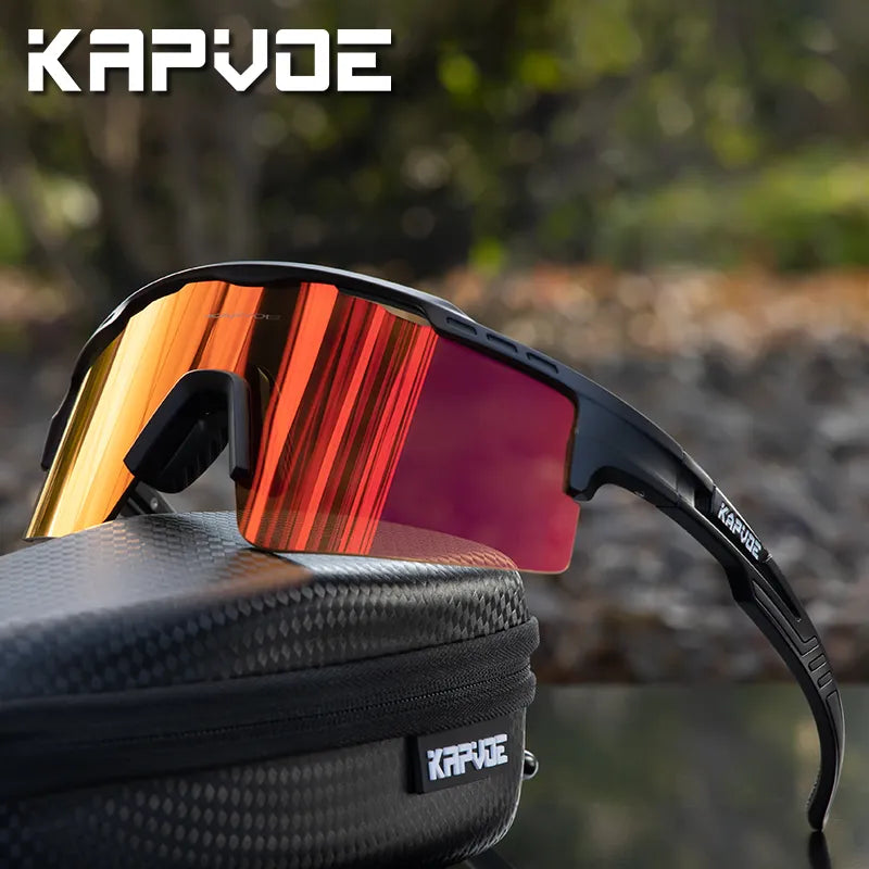 Kapvoe Sport Men Women Sunglasses Polarized Woman Cycling Glasses Outdoor MTB Goggles Bike Road Mountain Bicycle Eyewear-WAYBIKER