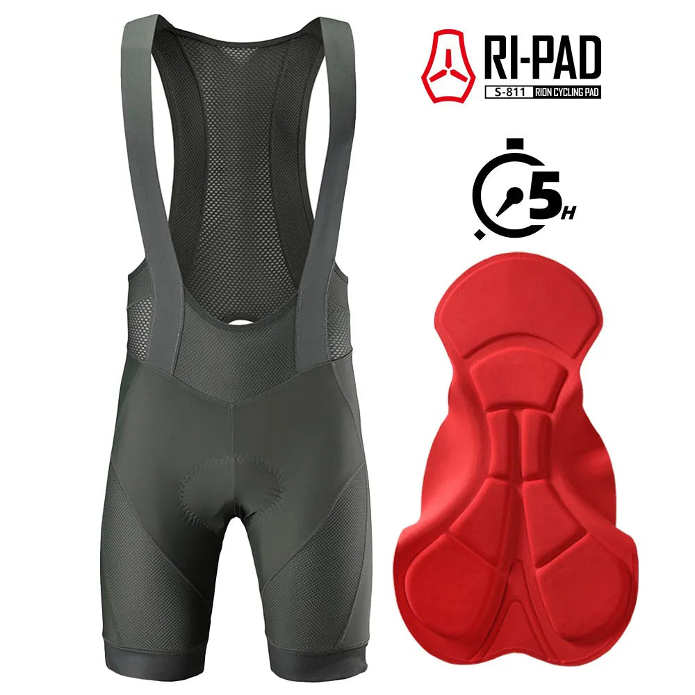 RION Cycling Bibs Shorts Padded Men's Biking Tights Pro Biker Shorts Quick Dry Breathable Mtb Shorts Clothing High Stretch-WAYBIKER