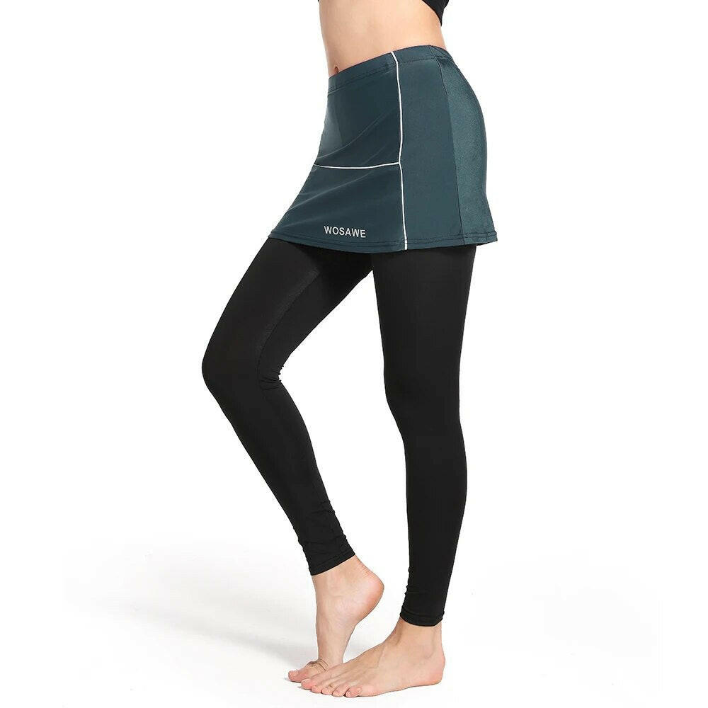 WOSAWE Women's Cycling Tights Spandex Bike Pants Bottoms Breathable Mountain Bicycle MTB Road Bike Cycling Pant-WAYBIKER