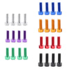 4pc Aluminum Alloy Bike Water Bottle Cage Bolts Holder-WAYBIKER