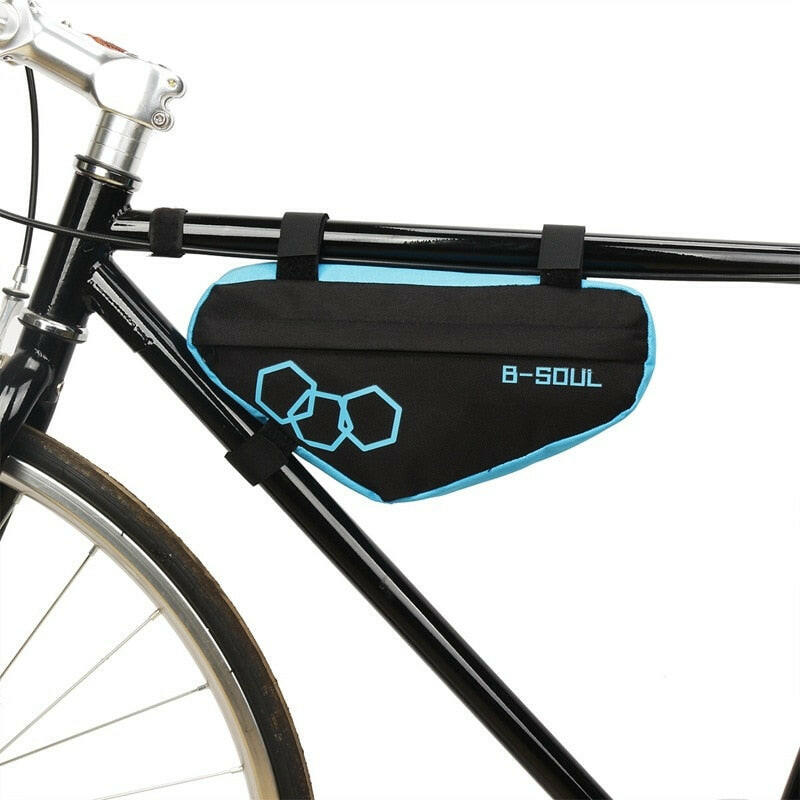 Polyester Bike Bag Waterproof Mountain Bicycle Triangle Bag Front Tube Frame Cycling Bag Pouch Holder Bycicle Accessories-WAYBIKER