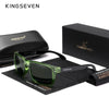 KINGSEVEN Brand Square Retro TR90 Polarized Sunglasses Women Men Carbon Fiber Pattern Design Outdoor Sports Eyewear-WAYBIKER