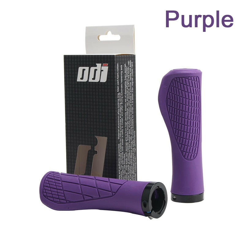 ODI MTB Bicycle Grips Shockproof Bike Handlebar Cover Anti-Slip Lockable Grips Ergonomic Cycling Rubber Ball Handle Grips