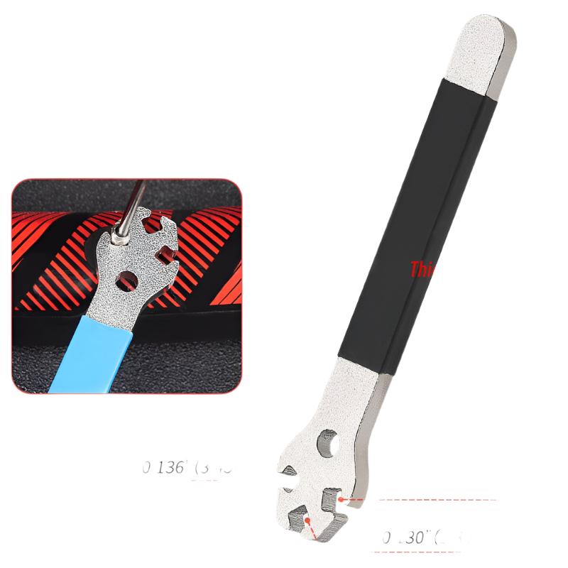 Bike Spoke Wrench Rim Adjustment Tool Tensioner Correction Full Steel Bicycle Spoke Nipple Tool Spanner Kit-WAYBIKER