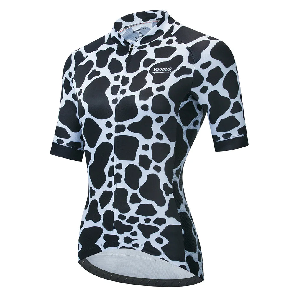 Cycling Clothing 2023 VENDULL Women Cycling Jersey Tops Summer Racing Short Sleeve MTB Bike Jersey Shirt Ropa Ciclismo Maillot-WAYBIKER