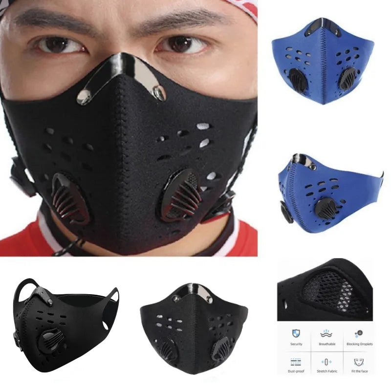 West Biking Anti Dust Bike Face With Activated Carbon Man Woman Running Cycling Anti-Pollution Bike Face Isolation-WAYBIKER