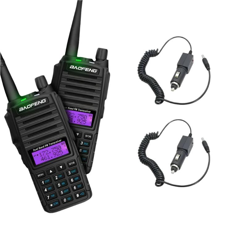 Baofeng Walkie Talkie 2 Way Ham radio comunicador UV 82 Dual PTT 8W 5W 10KM Dual Band UV-82 UHF VHF UV82 UV 5R 9R 13 UV16 Radios-WAYBIKER