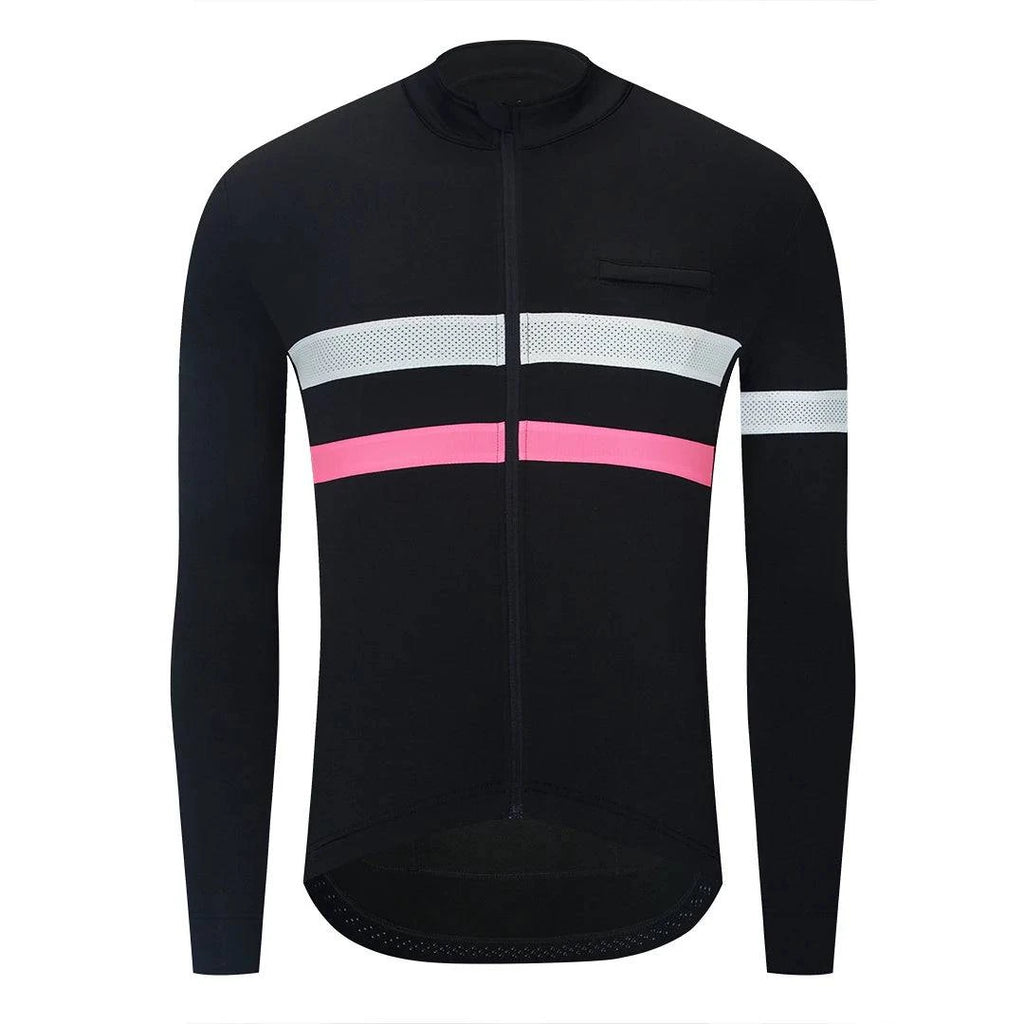 YKYWBIKE Men's Cycling Jersey 5-15°C Warm Fleece Bike Jersey Long Sleeves Cycling Jacket Bike Clothes MTB Road Bike Pro-WAYBIKER