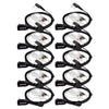 10pcs Retevis Walkie Talkie Earpiece Acoustic Tube Headset Transceiver For Kenwood Baofeng UV 5R UV 82 888S H777 RT622 RB618-WAYBIKER
