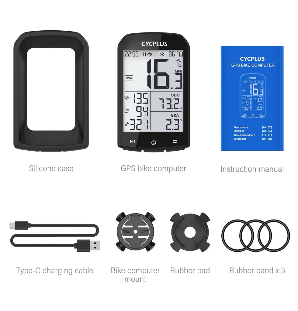 GPS Bike Computer Wireless CYCPLUS M1 Waterproof Speedometer Odometer ANT+ Bluetooth5.0 Cycling Bicycle Accessories-WAYBIKER