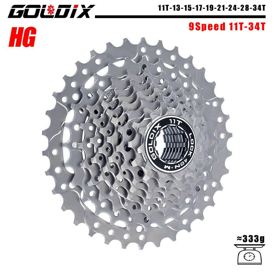 GOLDIX MTB/Road bike Cassette 11-25/28/32/34/36T bicycle freewheel 8/9/10/11/12 speed sprocket flywheel for Shimano SRAM-WAYBIKER