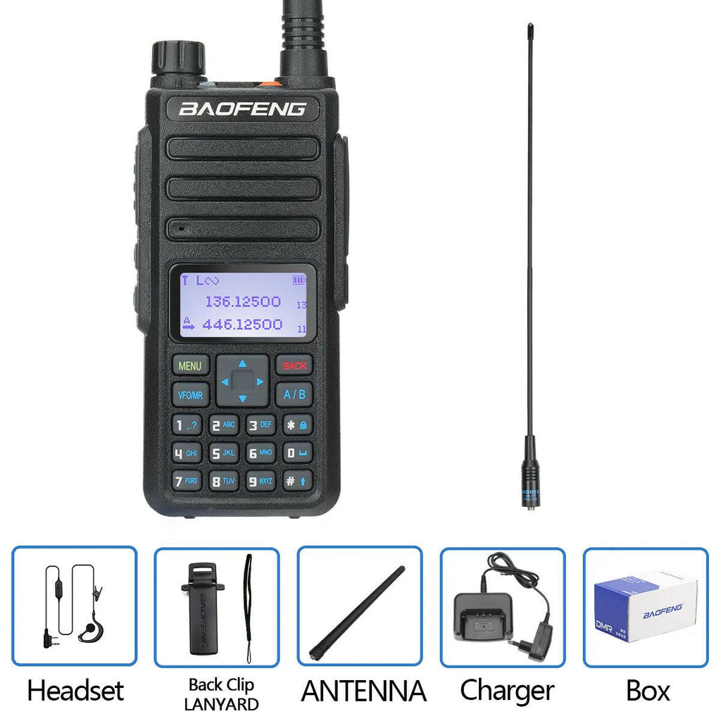 Baofeng DR-1801 Long Range Dual Band DMR Digital/Analog Walkie Talkie Tier 1&2 tier II Dual Time Slot Upgrade Of DM-1801 Radio-WAYBIKER