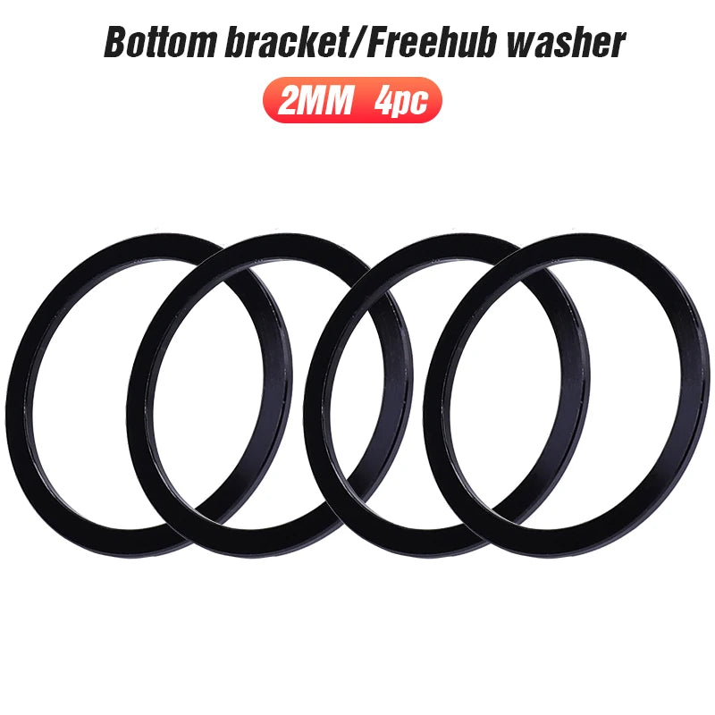 Lebycle Mtb Bicycle Accessories Aluminum Alloy CNC Hub Spacer Bottom Bracket Washer-WAYBIKER