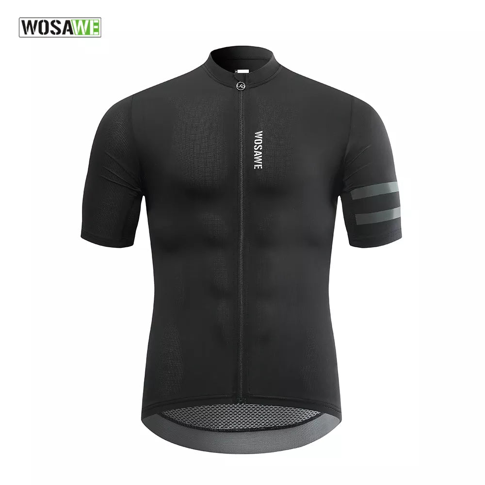 WOSAWE Cycling Jersey Men MTB Maillot Mountain Bike Shirts Downhill Jersey Wear Summer T-Shirt MTB Bicycle Clothing-WAYBIKER