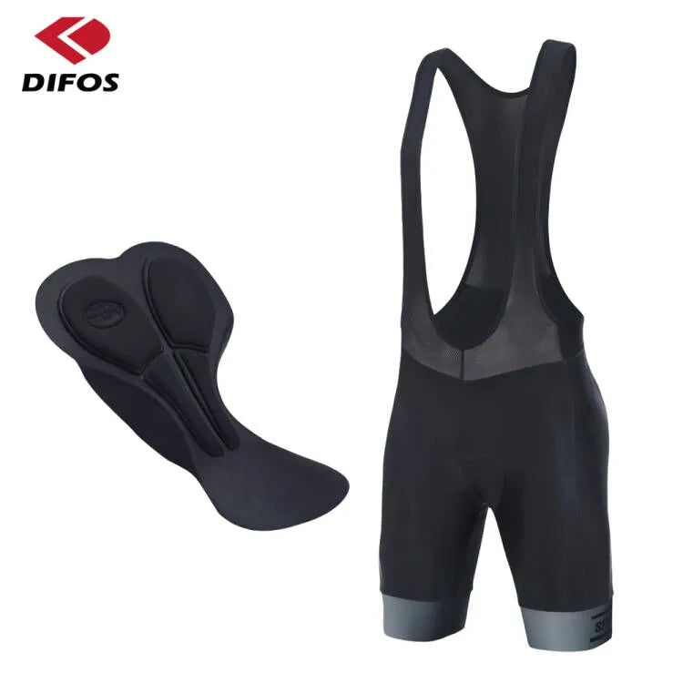 DIFOS Men Cycling Bib Shorts Summer Mountain Bike Breathable Outdoor Wear Cycling 3D Padded Bicycle Pants MTB Riding Bib Tights-WAYBIKER