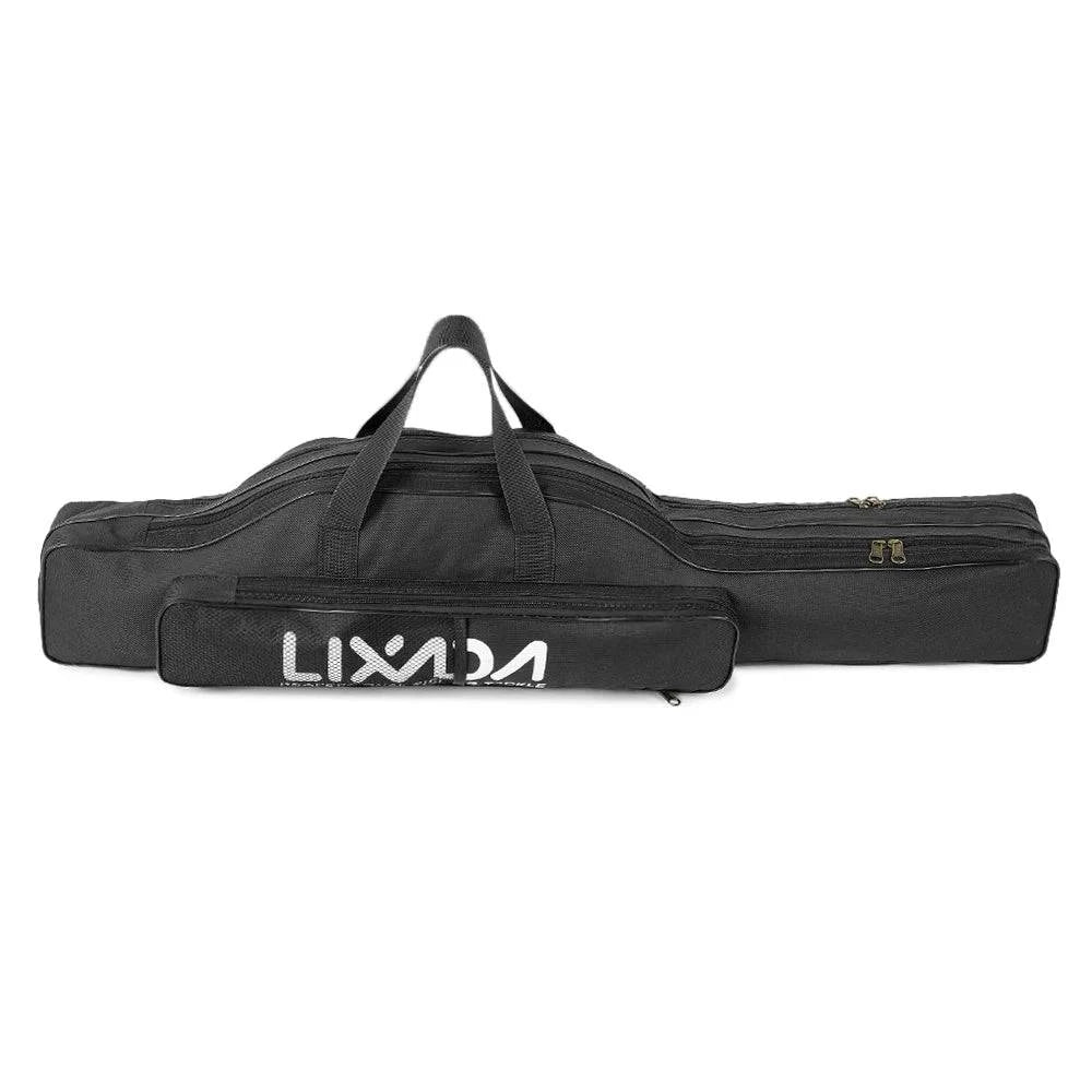 Fishing Bag Portable Folding Fishing Rod Reel Bag Fishing Pole Gear Tackle Tool Carry Case Carrier Travel Storage Bag Organizer-WAYBIKER