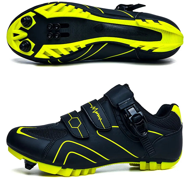 Mountain Bike Shoes Mens Cycling Shoes MTB Shoes Quick Ratchet Buckle Compatible with SPD System Pedal for Indoor and Outdoor Mo-WAYBIKER