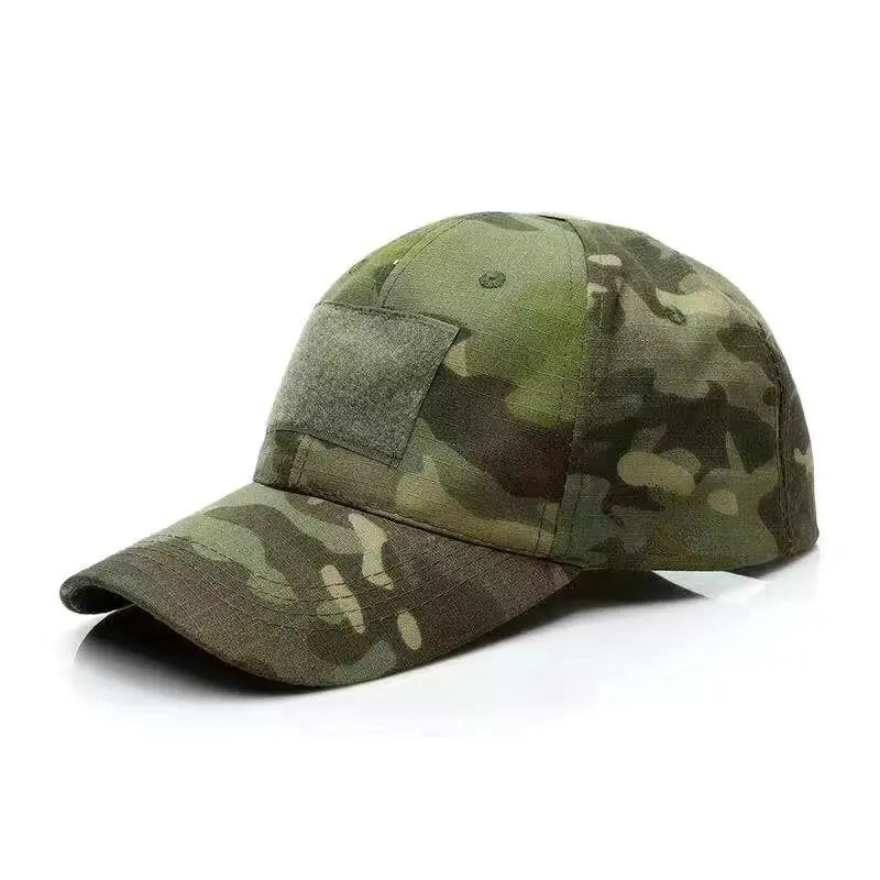 Unisex Outdoor Tactical Military Army Camo Adjustable Baseball Cap Camouflage Men Women Snapback Hat For Cycling Hiking Fishing-WAYBIKER
