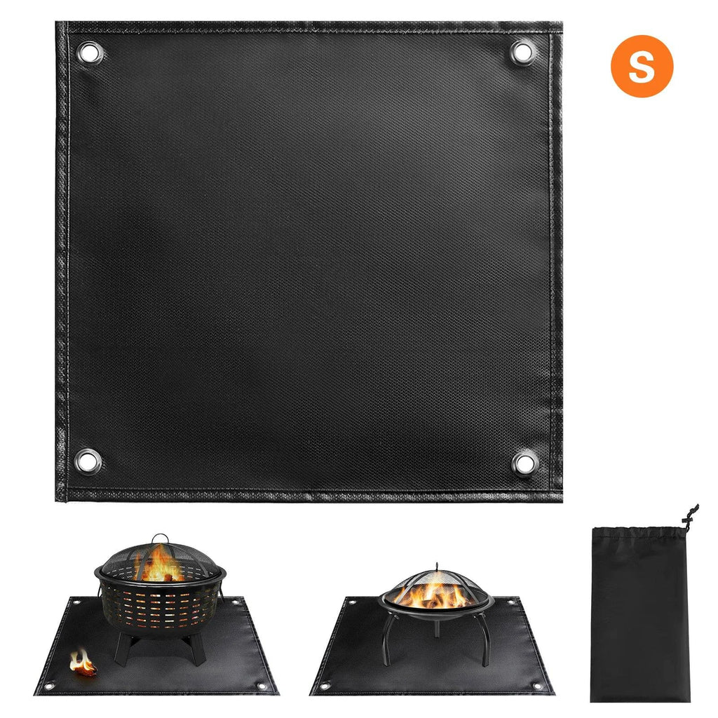 TOMSHOO Under Grill Mat Fire Pit Deck Patio Ember Mat Fireproof Mat Grill Pad for Fire Pit for Outdoor Camping Gas Stove BBQ-WAYBIKER