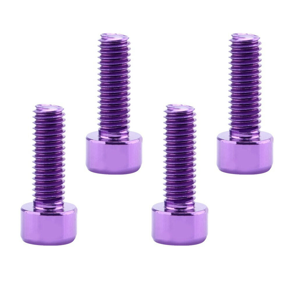 4 Pcs/Set Bicycle Water Bottle Cage Bolts Holder Screws Hex Socket Screws M5 Aluminum Holder Bolts MTB Road Bike Accessories-WAYBIKER