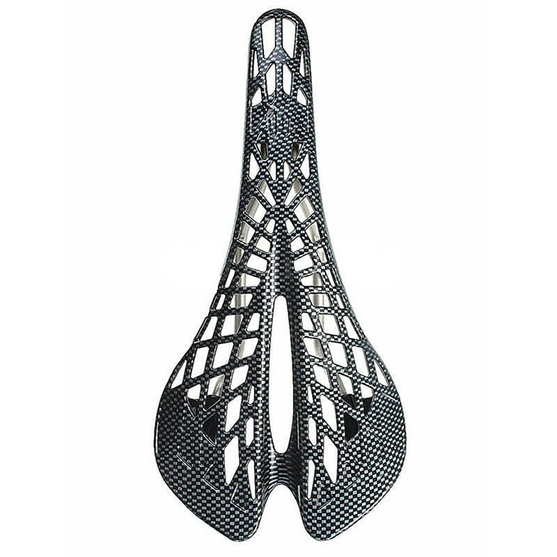Mountain Road Seat Saddle Carbon Fiber Racing Bike Riding Hollow Saddle Seats Bike Cycling Parts MTB Cycling Equipment-WAYBIKER