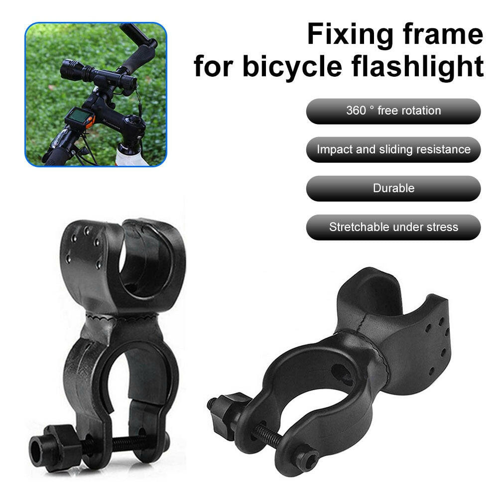 Universal Bicycle Flashlight Holder Torch Clip Mount Bracket Headlight Holder Bicycle Light Bracket Flashlight Mount Holder-WAYBIKER