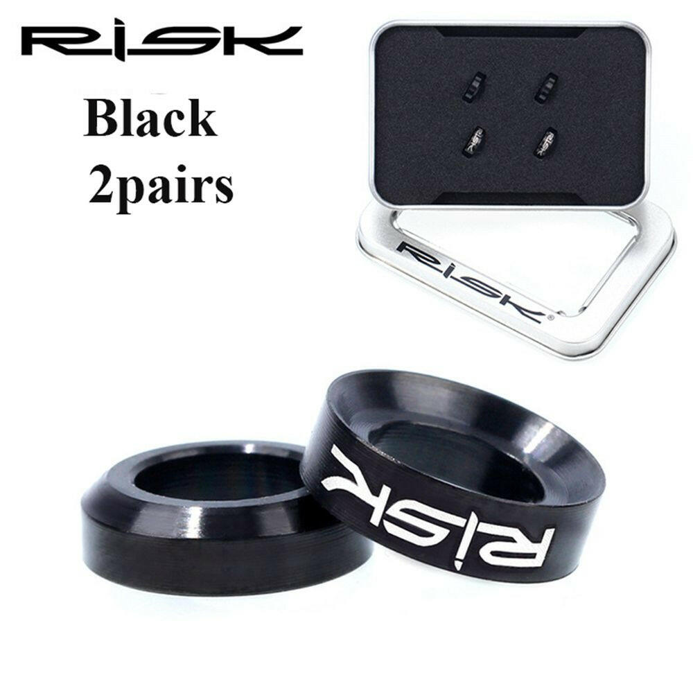 2pairs RISK Mountain BMX Bike Bicycle Titanium M6 Concave and Convex Washer Spacer For Disc Brake Caliper Group-WAYBIKER