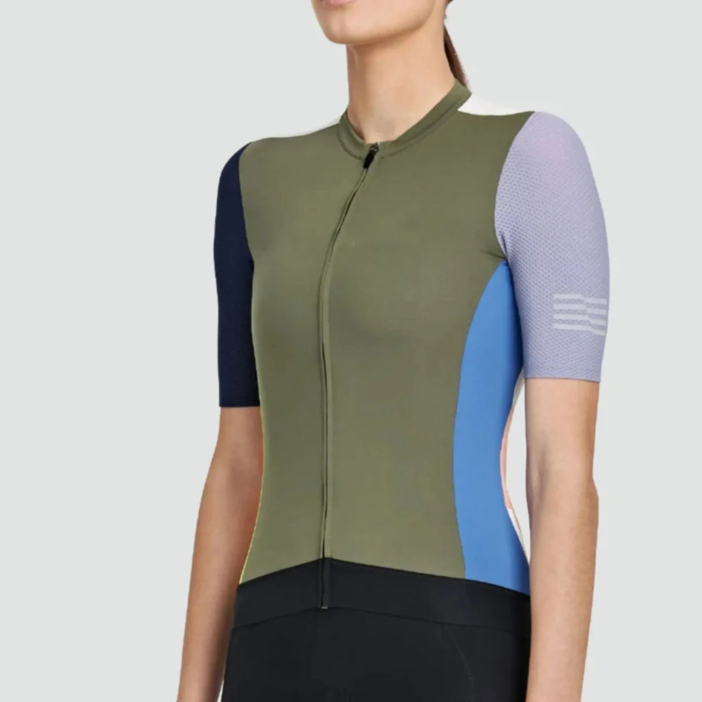 2023  Women Summer Pro Breathable Cycling Jersey Breathable Short Sleeve Bike Shirts Bicycle Comfortable-WAYBIKER