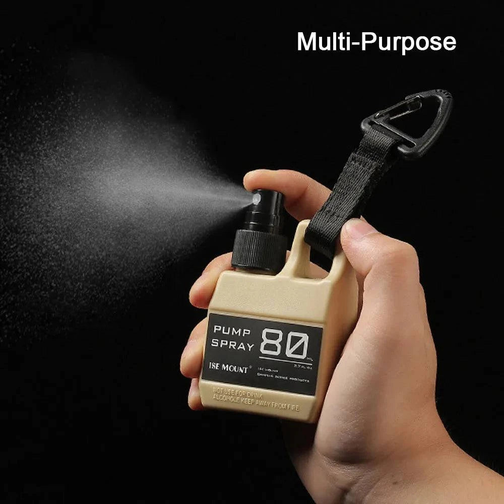 Outdoor Camping Hiking 80ml Sprayer Bottle Travel Portable Spraying Bottle Small Bottle HookUp Press Type Spraying Bottle-WAYBIKER