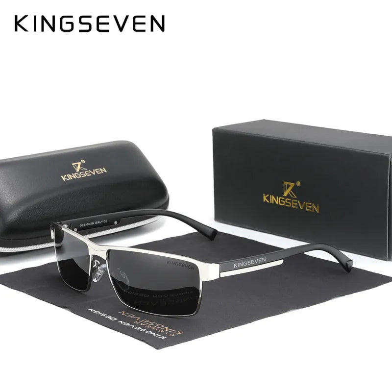KINGSEVEN NEW Polarized Sunglasses Men Women Driving Square Eyewear Men's Sun Glasses Male Goggle UV400 Gafas De Sol-WAYBIKER