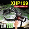 2023 Super XHP199 Powerful Headlamp Rechargeable Head Flashlight High Power Head Lamps XHP90 Led Headlight 18650 Fishing Lantern-WAYBIKER